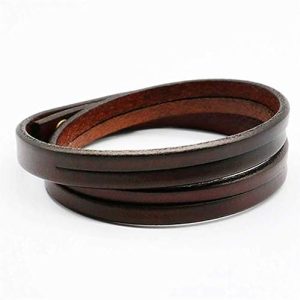 Rustic Leather Wrap Armlet
